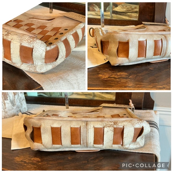 NWT Bed Stu Leather Keiki Crossbody Bag Handbag Nectar Lux Tan Rustic MSRP $235 - Picture 8 of 13